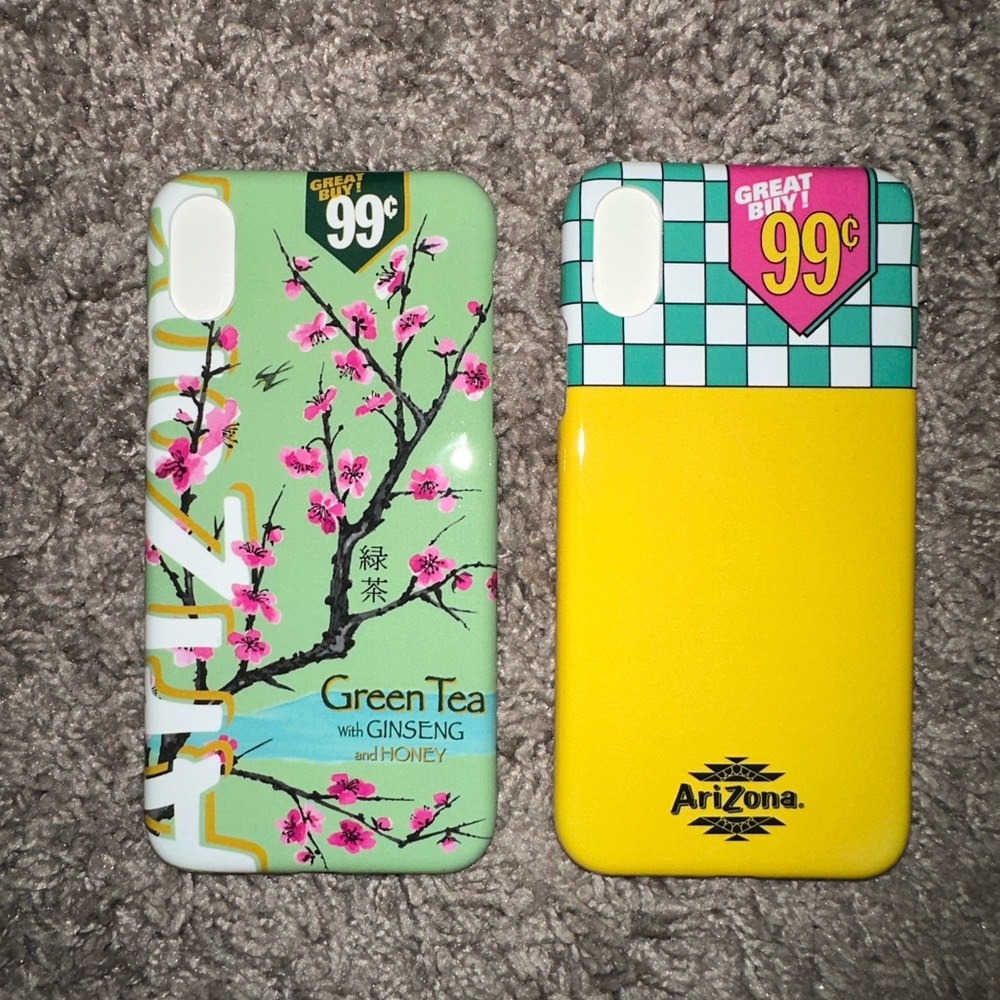2 x Arizona Tea / Arizona Iced Tea iPhone Cases (iPhone X Standard Size Case)